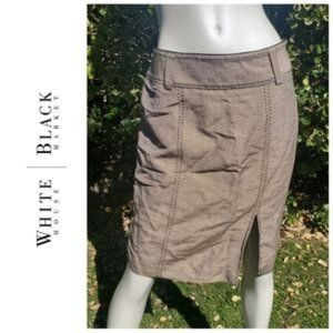 White House Black Market Linen Stitch Skirt